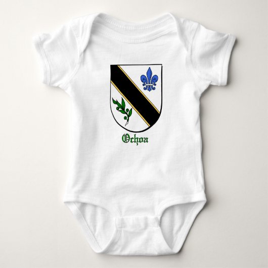 Ochoa Family Shield Baby Creeper Romper (Voorkant)