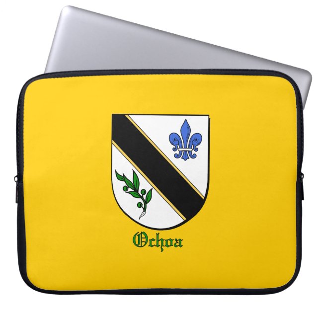 Ochoa Family Shield Electronics Bag Laptop Sleeve (Voorkant)