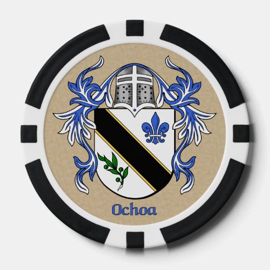 Ochoa Heraldic Arms Poker Chips