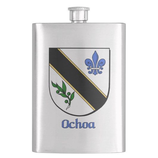 Ochoa Heraldic Shield Heupfles (Voorkant)