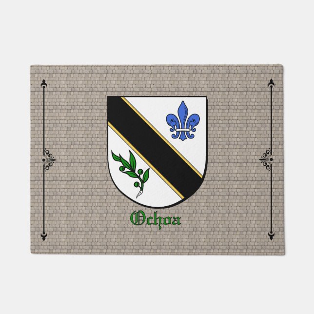 Ochoa Historisch Schild op Cobblestone Deurmat (Voorkant)