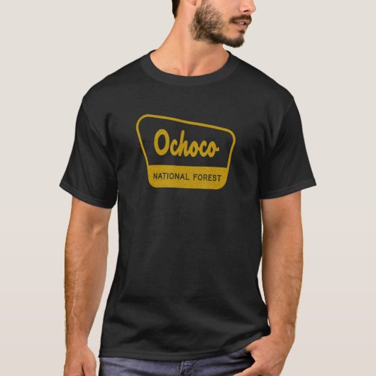 Ochoco National Forest geïnspireerde Sign Graph T-shirt (Voorkant)