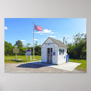 Ochopee, Florida, Post Kantoor, het kleinste in de Poster