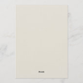 Ochre Autumnal Painterly Wedding Kaart (Achterkant)