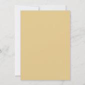 Ochre Blush Bloemrijke Bruiloft Kaart (Achterkant)