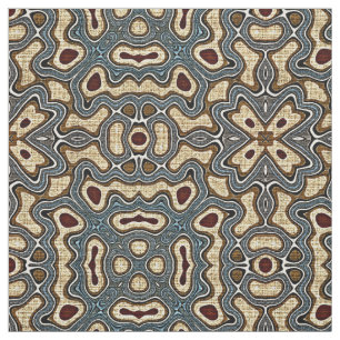 Ochre Brown Blauwgroen Blue Dark Red Bali Batik Pa Stof