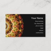 Ochre Burned Glass kaleidoscoop Visitekaartje (Achterkant)