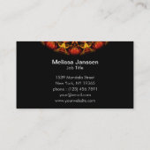 Ochre Burnt Glass -Mandala- Visitekaartje (Achterkant)