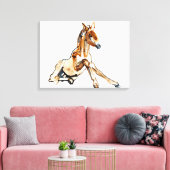 Ochre Foal Canvas Afdruk (Insitu (Woonkamer))