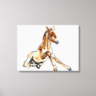 Ochre Foal Canvas Afdruk