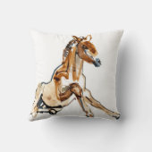 Ochre Foal Kussen (Achterkant)