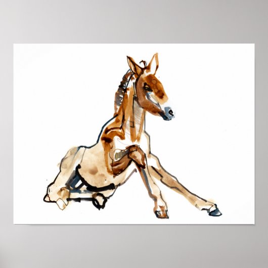 Ochre Foal Poster (Voorkant)