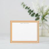 Ochre Frame Note Card Kaart (Staand voorkant)