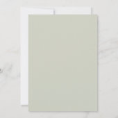 Ochre Goud Tak Eucalyptus Bruiloft Kaart (Achterkant)