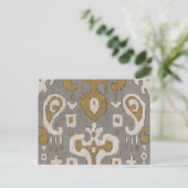 Ochre Ikat I Briefkaart (Staand voorkant)