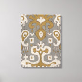 Ochre Ikat I Canvas Afdruk (Voorkant)