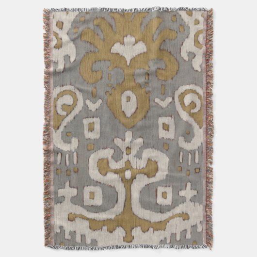 Ochre Ikat I Deken (Voorkant Verticaal)