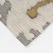 Ochre Ikat I Fleece Deken (Hoek)