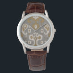 Ochre Ikat I Horloge<br><div class="desc">Patronen</div>
