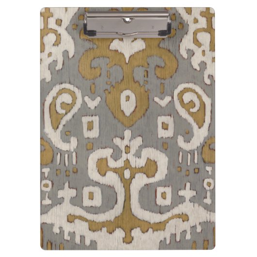 Ochre Ikat I Klembord (Voorkant)
