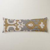 Ochre Ikat I Lichaamskussen (Voorkant)