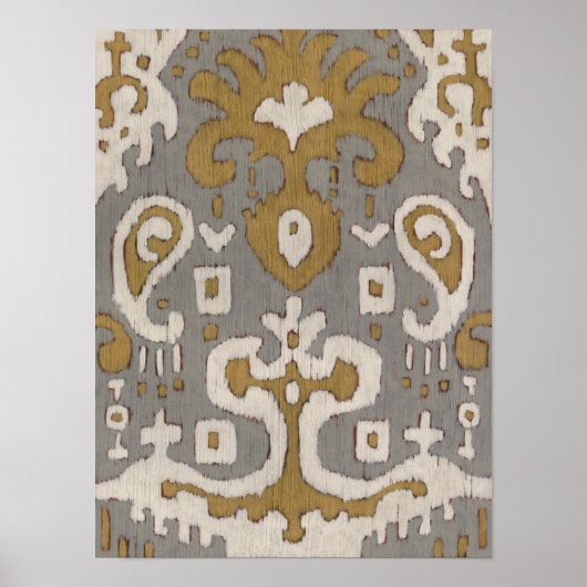 Ochre Ikat I Poster (Voorkant)