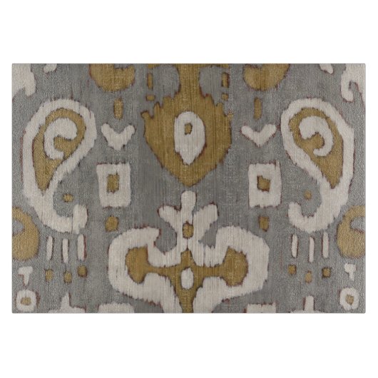 Ochre Ikat I Snijplank (Voorkant)