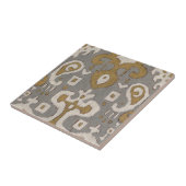Ochre Ikat I Tegeltje (Zijkant)