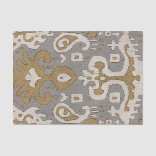 Ochre Ikat I Tissuepapier (Voorkant)