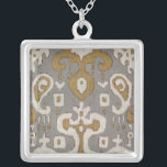 Ochre Ikat I Zilver Vergulden Ketting<br><div class="desc">Patronen</div>