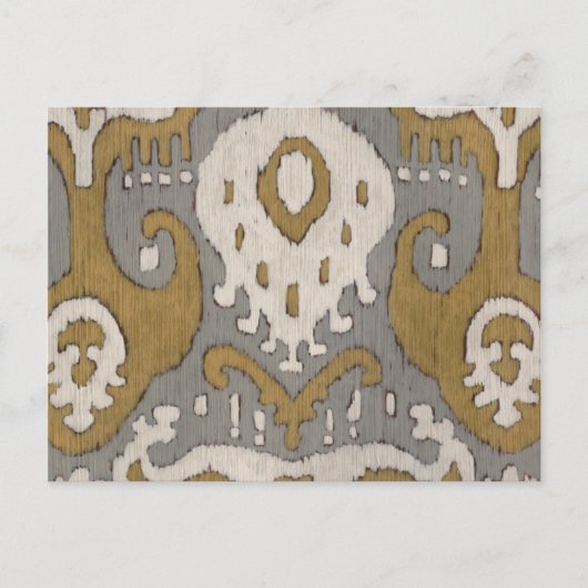 Ochre Ikat II Briefkaart (Voorkant)