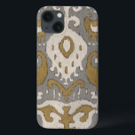 Ochre Ikat II iPhone 13 Hoesje<br><div class="desc">Patronen</div>