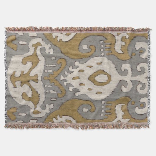 Ochre Ikat II Deken (Voorkant)