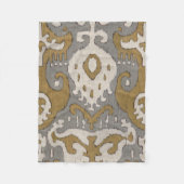 Ochre Ikat II Fleece Deken (Voorkant)