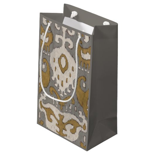 Ochre Ikat II Klein Cadeauzakje (Achterkant Gekanteld)