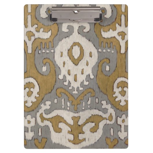 Ochre Ikat II Klembord (Voorkant)