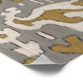 Ochre Ikat II Poster (Hoek)