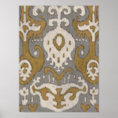 Ochre Ikat II Poster (Voorkant)