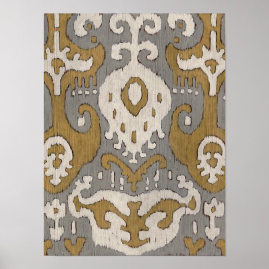 Ochre Ikat II Poster (Voorkant)