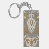 Ochre Ikat II Sleutelhanger (Voorkant Links)