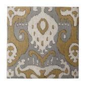 Ochre Ikat II Tegeltje (Voorkant)