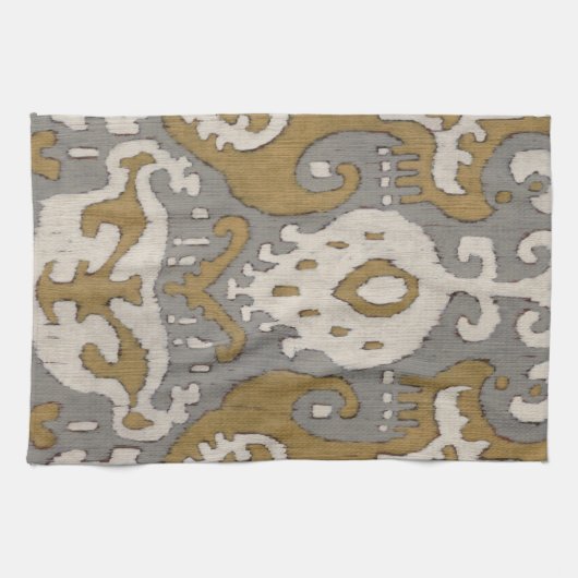 Ochre Ikat II Theedoek (Horizontaal)