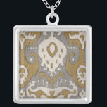 Ochre Ikat II Zilver Vergulden Ketting<br><div class="desc">Patronen</div>