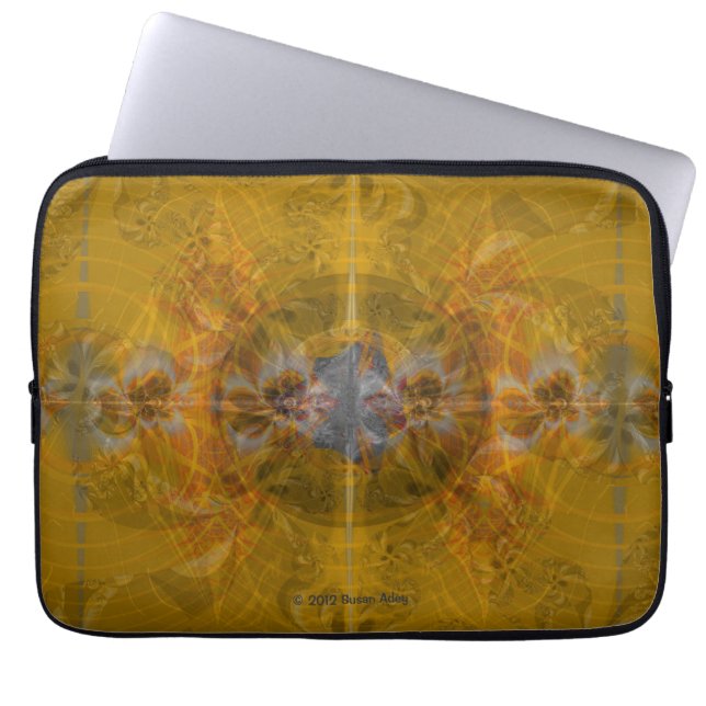 Ochre Jewel Laptop Sleeve (Voorkant)