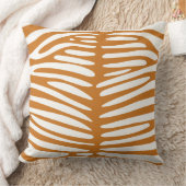 Ochre-off White Zebra Design Pillow Kussen (Deken)