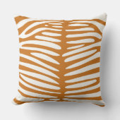 Ochre-off White Zebra Design Pillow Kussen (Voorkant)