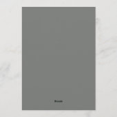 Ochre & Sage Herfstbloei Bruiloft Kaart (Achterkant)