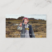 Ochre Seashore Zeewier Natuur Fotografie Visitekaartje (Achterkant)