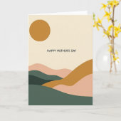 Ochre Sun Moederdag Kaart (Gele Bloem)