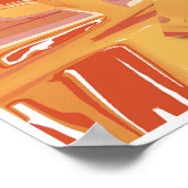 Ochre Two Abstract Art Poster | orange (Hoek)